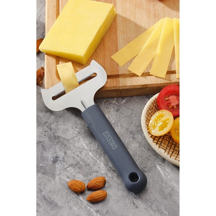 Cutit feliere branzeturi moi PIRGE GASTRO, inox, maner gri