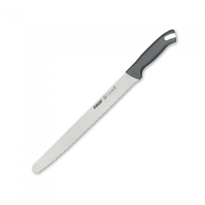 Cutit pentru paine PIRGE GASTRO profesional, lama inox 30cm, maner gri