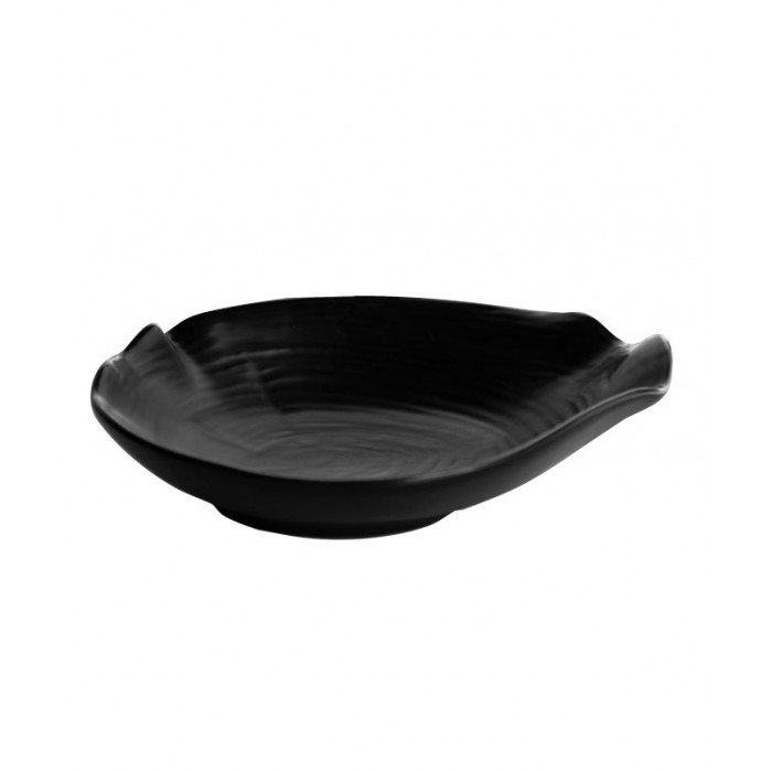 Farfurie adanca din portelan CULINARO WILLOW BLACK, 27cm