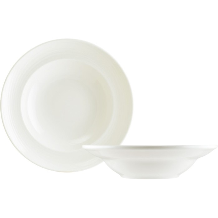 Farfurie adanca paste BONNA LOOP, D27cm, 450ml, portelan, alba (LOP GRM 27CK)