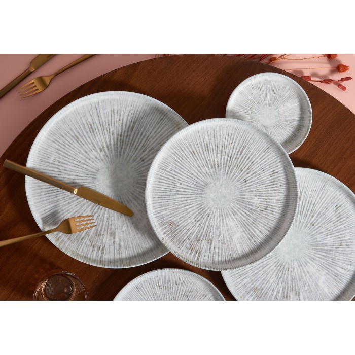 Farfurie intinsa cu margine inaltata GURAL ARNIM, D18cm, portelan