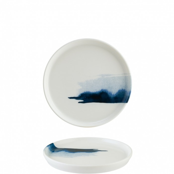 Farfurie intinsa cu margine ridicata, din portelan, BONNA BLUE WAVE, D22cm (BLW HYG 22DZ)