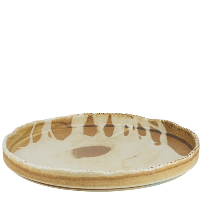 Farfurie intinsa portelan cu margine inaltata CULINARO FUJI, D28xh3cm, bej