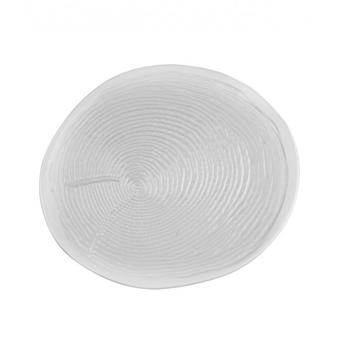 Farfurie intinsa portelan cu striatii CULINARO WILLOW WHITE, 24cm