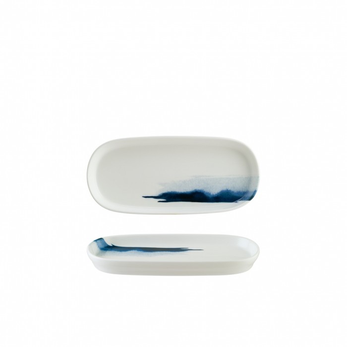 Farfurie ovala din portelan BONNA BLUE WAVE, 21cm (BLW HYG 21OV)