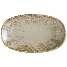 Farfurie ovala portelan BONNA SNELL SAND, 24x14cm, bej (S-SAN SNL GRM 24OKY)