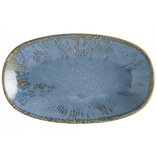Farfurie ovala portelan BONNA SNELL SKY, 15x8,5cm, albastra (S-SKY SNL GRM 15OKY)