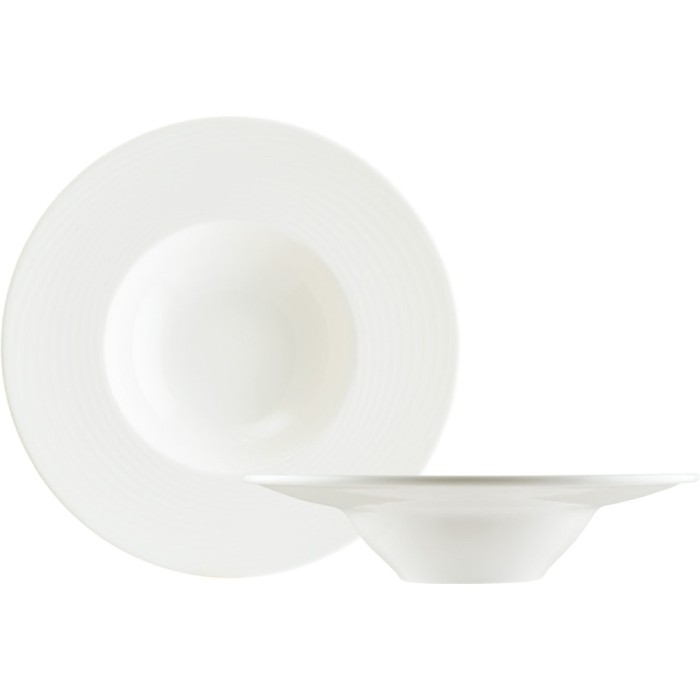 Farfurie paste BONNA LOOP, D28cm, 400ml, portelan, alba (LOP BNC 28CK)