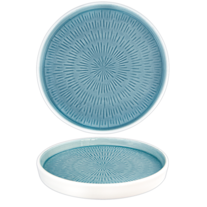 Farfurie portelan HELLA LIGHT SUMMER BLUE D16cm