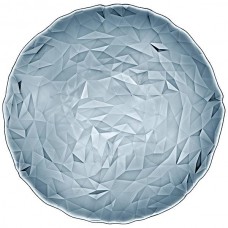 Farfurie suport din sticla BORMIOLI DIAMOND OCEAN BLUE D33xh1,4cm