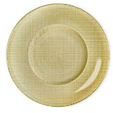 Farfurie suport sticla BORMIOLI INCA D31xh1,5cm METALIC GOLD
