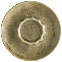 Farfurioara portelan D12cm BONNA RAW TERRA, pentru ceasca espresso 70ml, maro (TRA RAW 01ESP-T)