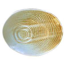 Farfurioara portelan tip desert pentru cesti de 100/200ml CULINARO RIVER, 21,5x17,5xh2cm
