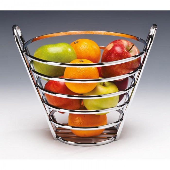 Fructiera metalica cromata, RAKI, D23xh22cm