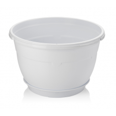 Ghiveci de flori suspendat SERINOVA 18xh10cm 1,7l alb