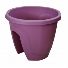 Ghiveci flori pentru balustrada balcon SERINOVA EMERALD 29,7x29,7xh24cm 7,5l culoare mov