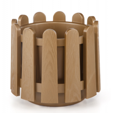 Ghiveci flori SERINOVA ISTANBUL 33xh31cm 14lt, Wood Effect