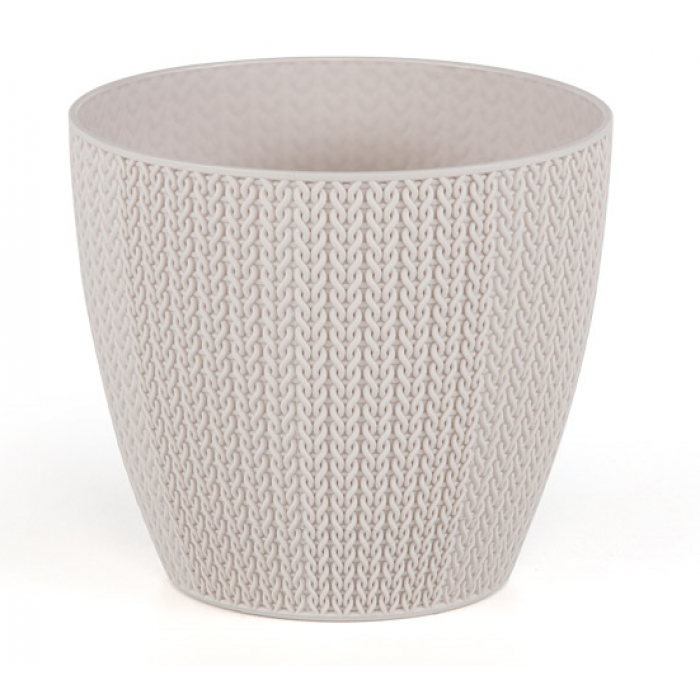 Ghiveci flori SERINOVA SUMELA 11xh9,8cm 0,5l bej