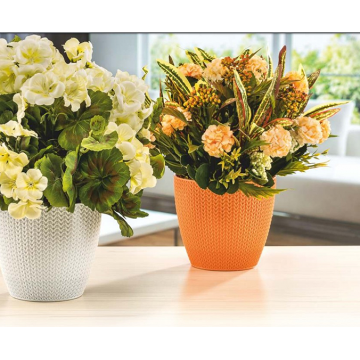 Ghiveci flori SERINOVA SUMELA 11xh9,8cm 0,5l bej