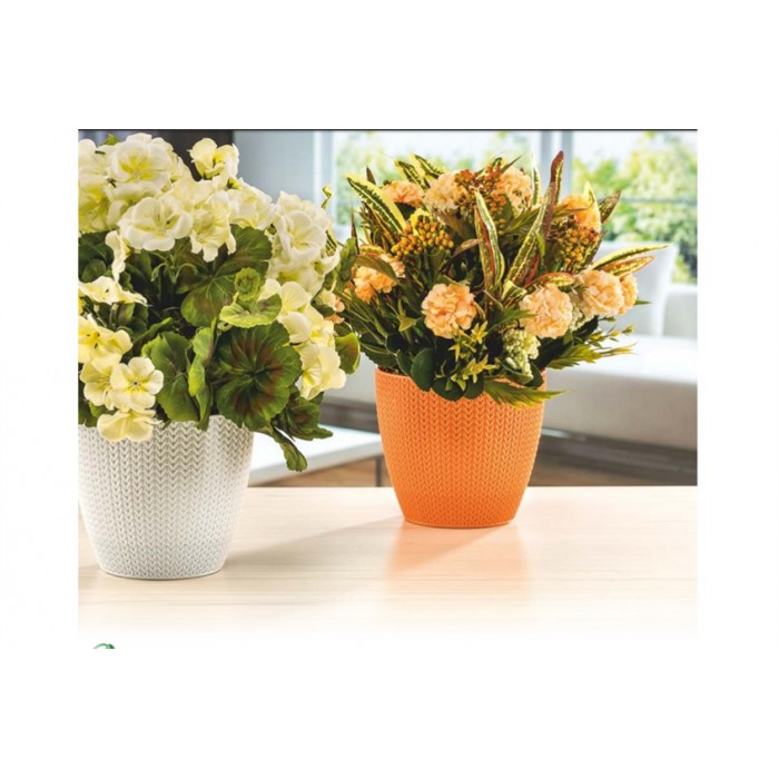 Ghiveci flori SERINOVA SUMELA 11xh9,8cm 0,5l, galben