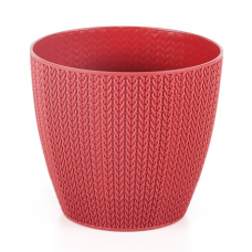 Ghiveci flori SERINOVA SUMELA 11xh9,8cm 0,5l rosu