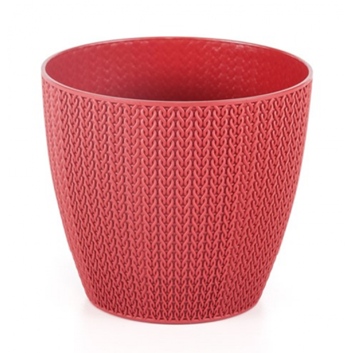 Ghiveci flori SERINOVA SUMELA 11xh9,8cm 0,5l rosu