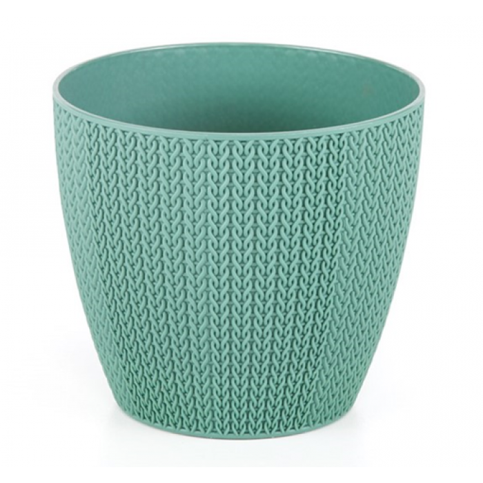 Ghiveci flori SERINOVA SUMELA 11xh9,8cm 0,5l verde