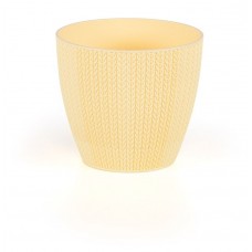 Ghiveci flori SERINOVA SUMELA 14xh12cm 1,4l, galben