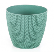 Ghiveci flori SERINOVA SUMELA 14xh12cm 1,4l verde