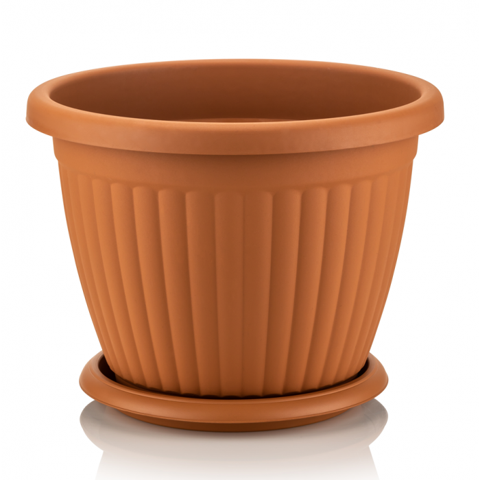 Ghiveci flori terracotta SERINOVA KEMER 16xh13cm 1,5l