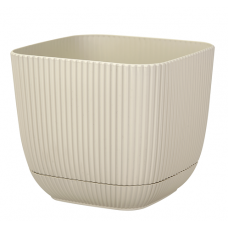 Ghiveci patrat RAKI 15x15xh13cm 1,8l culoare crem