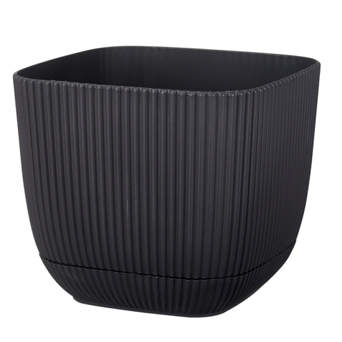 Ghiveci patrat RAKI 8,2x8,2xh7cm 270ml culoare antracit