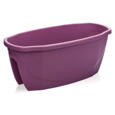 Jardiniera flori pentru balustrada balcon SERINOVA EMERALD 58x29xh24cm 15,5l culoare mov