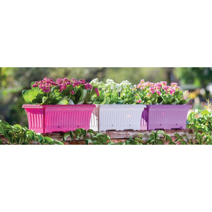 Jardiniera flori SERINOVA 43x17xh14,5cm 5,7l mov