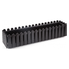 Jardiniera flori SERINOVA ISTANBUL pentru balcon 75x17xh19cm 14l, negru