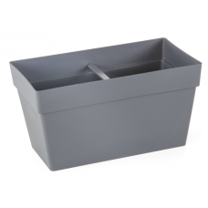 Jardiniera flori SERINOVA YALI pentru balcon 30x15,8xh17cm, 6,5lt, antracit