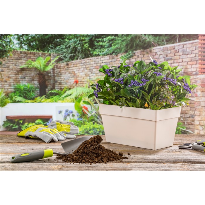 Jardiniera flori SERINOVA YALI pentru balcon 30x15,8xh17cm, 6,5lt, antracit