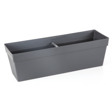 Jardiniera flori SERINOVA YALI pentru balcon 51,5x17xh15,8cm, 10,8lt, antracit