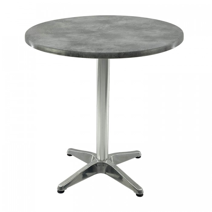 Masa bistro rotunda D70xh74cm Raki Copperfield, blat werzalit si baza din aluminiu