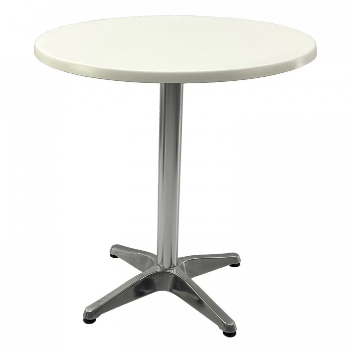 Masa bistro rotunda D70xh74cm Raki Uni Art, blat werzalit si baza din aluminiu