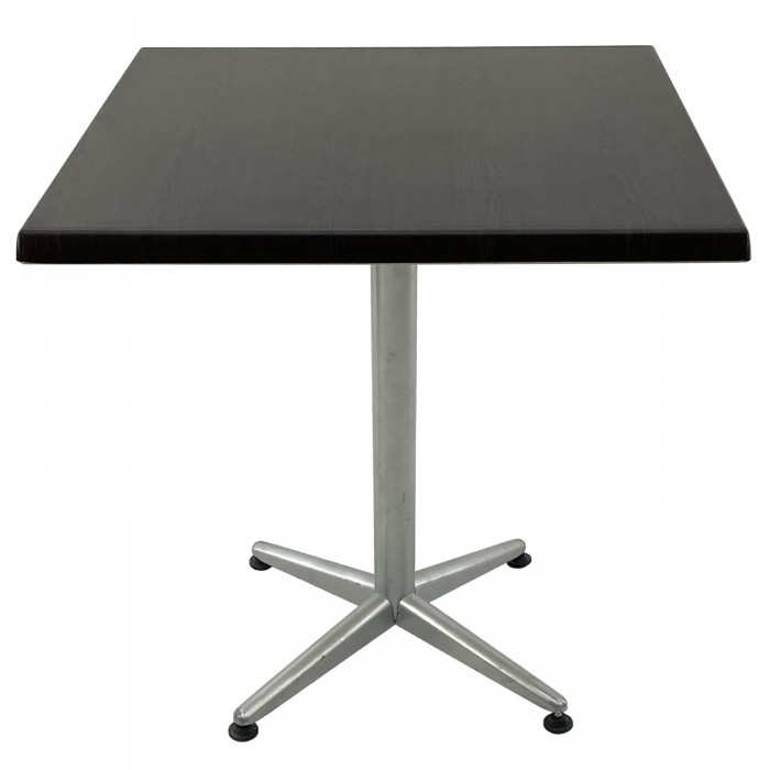 Masa cafenea exterior/interior patrata 70x70xh74cm Raki New Wenge, blat werzalit si picior metalic gri