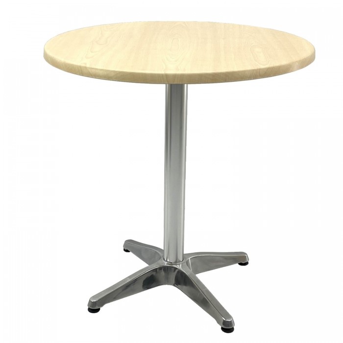 Masa cafenea rotunda D70xh74cm Raki Maple, blat werzalit si baza aluminiu