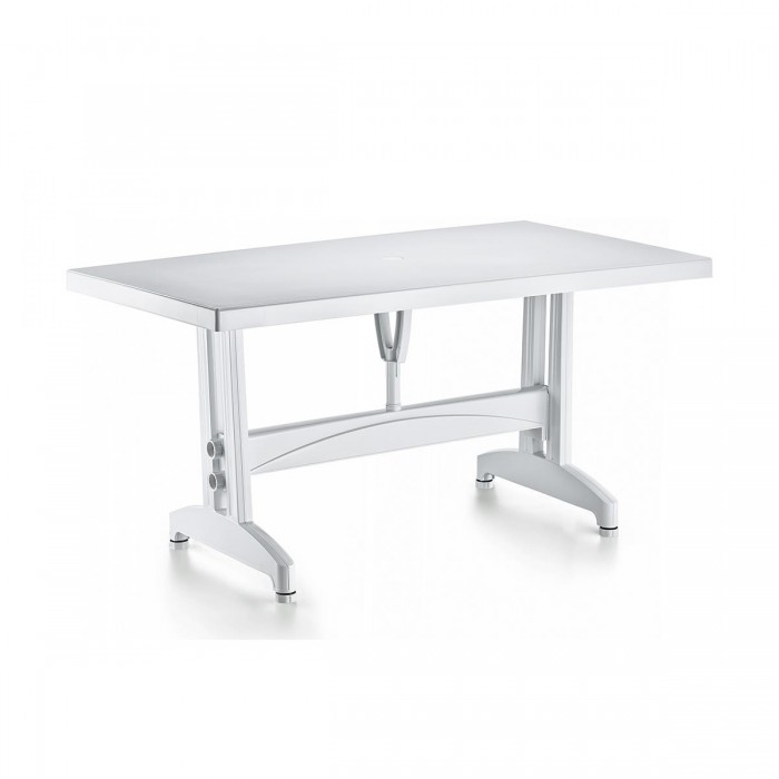 Masa dreptunghiulara plastic RAKI, 120x70xh73cm, alba