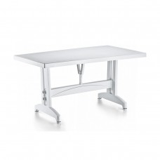 Masa dreptunghiulara plastic RAKI, 140x80xh73cm, alba