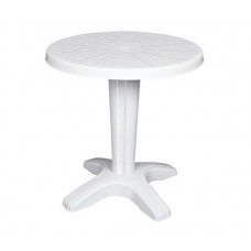 Masa gradina plastic RAKI VILHENA, rotunda, D70xh72cm, alba