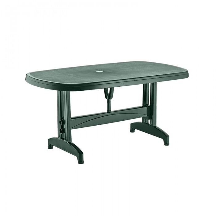 Masa ovala din plastic RAKI, 150x90xh73cm, verde