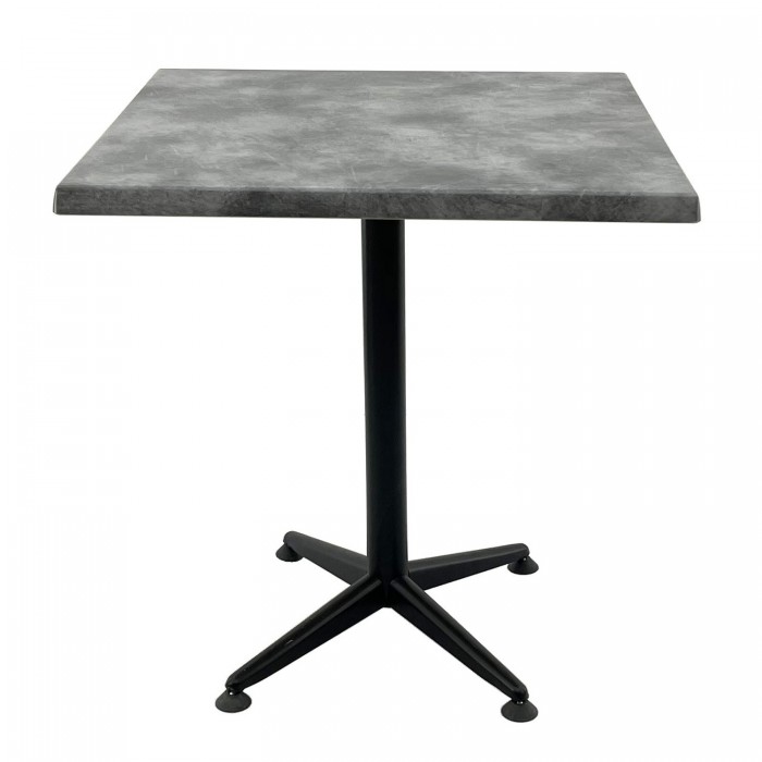 Masa patrata pentru cafenea 70x70xh74cm, Raki Copperfield, blat werzalit si picior negru metalic