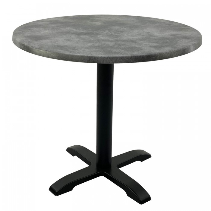 Masa pentru restaurant rotunda D80xh74cm, Raki Copperfield, blat werzalit si baza metalica