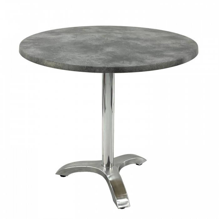 Masa pentru restaurant rotunda D80xh74cm, Raki Copperfield, blat werzalit si picior aluminiu