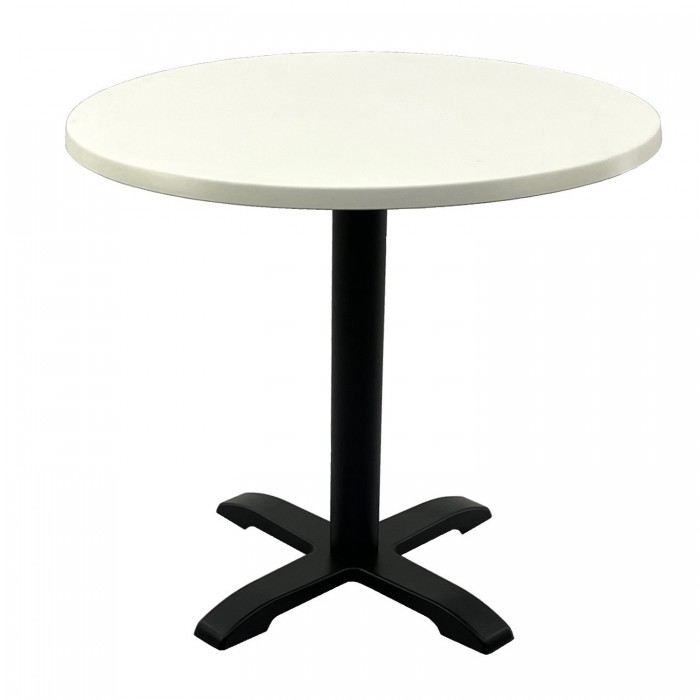 Masa restaurant rotunda D80xh74cm Raki Uni Art, blat werzalit si baza metalica